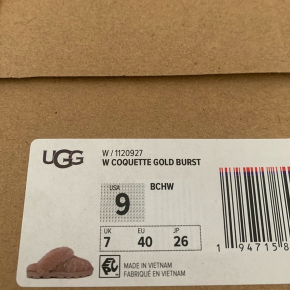 NWB Ugg coquette shearling slippers cold burst in Beachwood - Picture 16 of 16